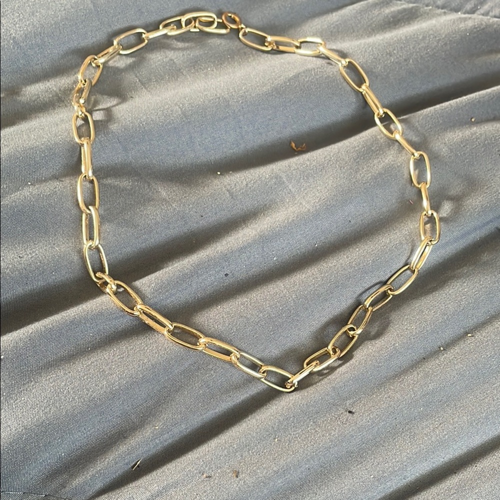 Paper clip choker necklace